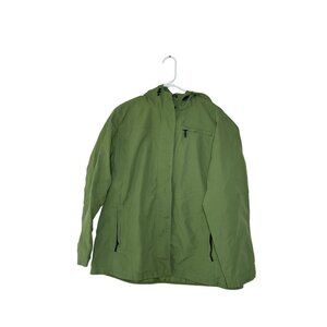 Eddie Bauer Outdoor Waterproof Hooded Jacket Size XL Zippered Inner Pocket